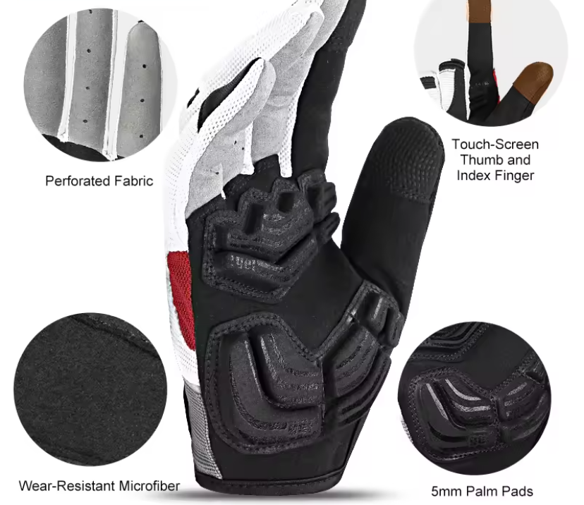 Bicycle Sports Gloves for Men & Women – MTB, Touchscreen, Fitness